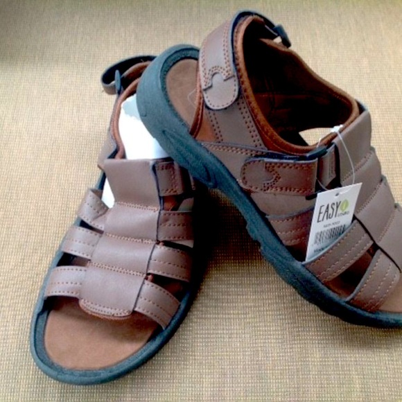 CLOSE OUT! Mens BROWN SANDALS Easy USA - Picture 5 of 5